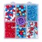 Red White and Blue Sprinkles for Cake Decorating, Patriotic 4th of July Sprinkles with Star Pearl Jimmies for Ice Cream Brownie Cupcake Cookie Baking